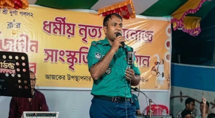 পূজামণ্ডপে গান গেয়ে ‘ভাইরাল’ সেই এএসআই ক্লোজড